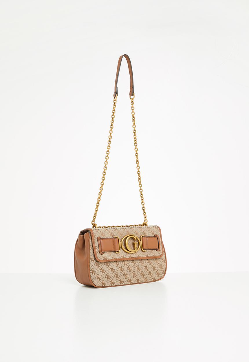 GUESS - Aviana convertible xbody flap - latte & cognac