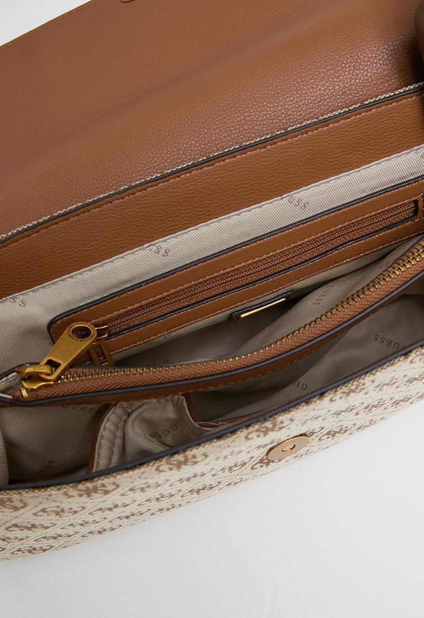 GUESS - Aviana convertible xbody flap - latte & cognac