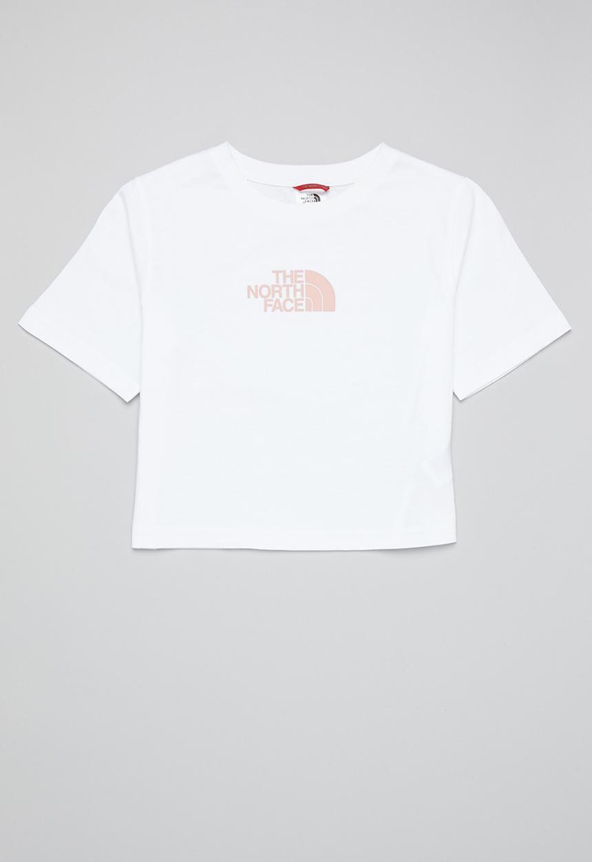 The North Face - Short sleeve cropped graphic tee - white