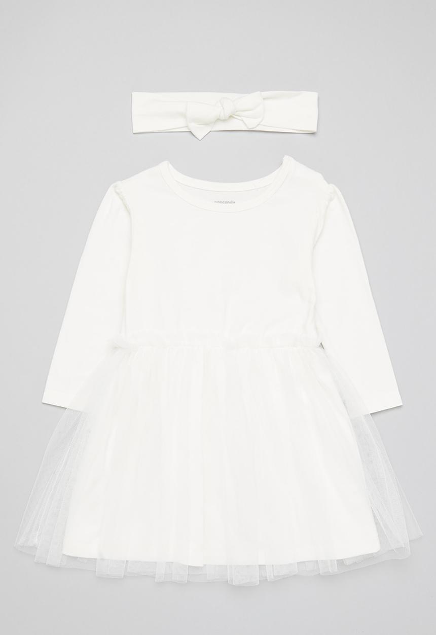 Pop Candy - Tulle dress & headband set - white