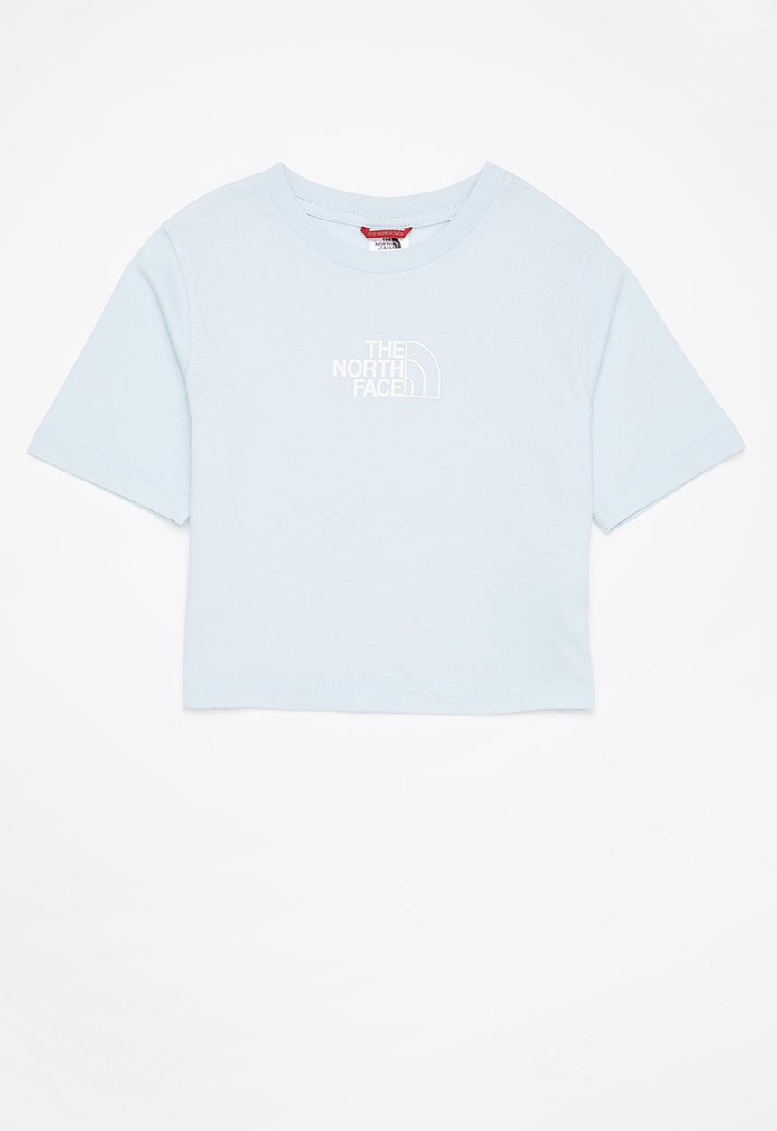 The North Face - Short sleeve cropped graphic tee - light blue