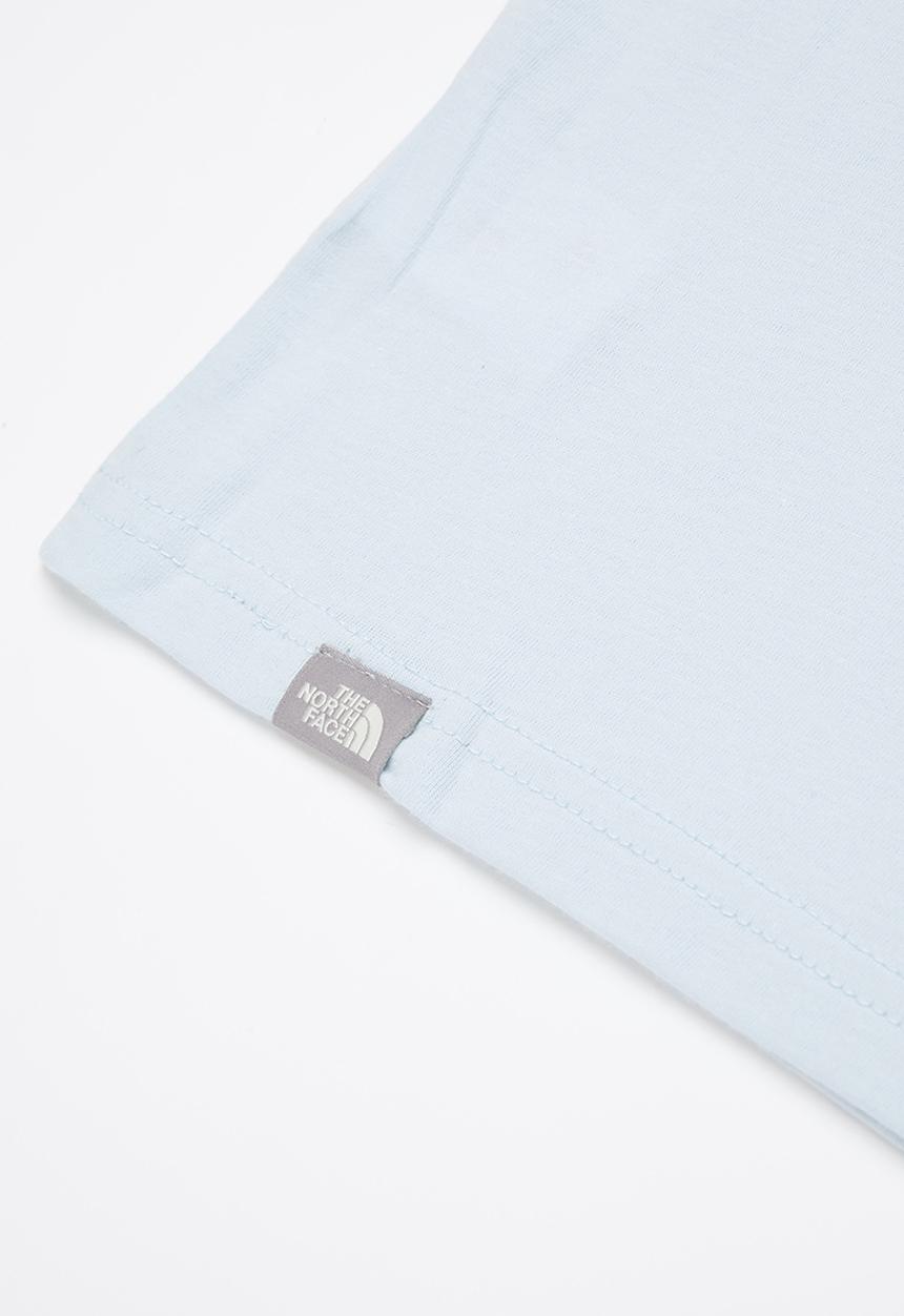 The North Face - Short sleeve cropped graphic tee - light blue
