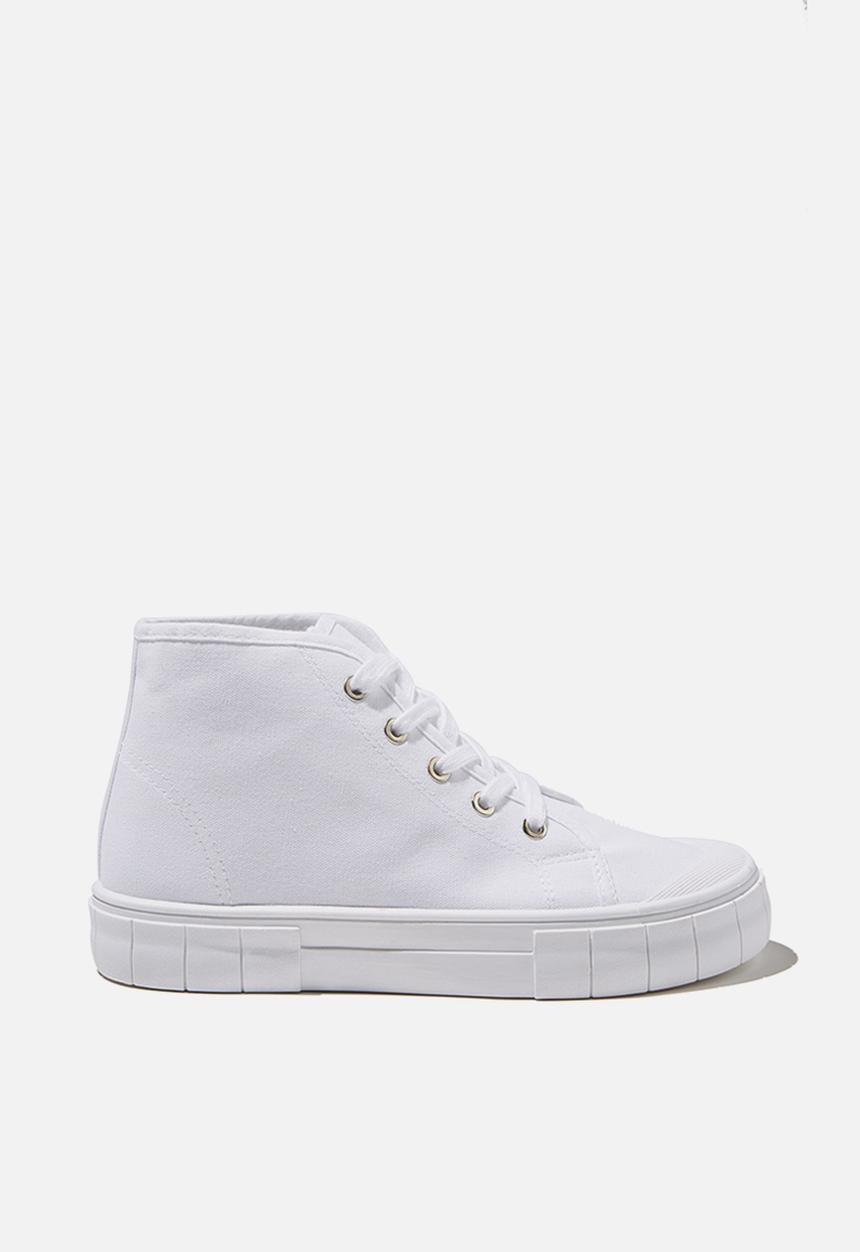 Cotton On - Peggy mid rise plimsoll - white