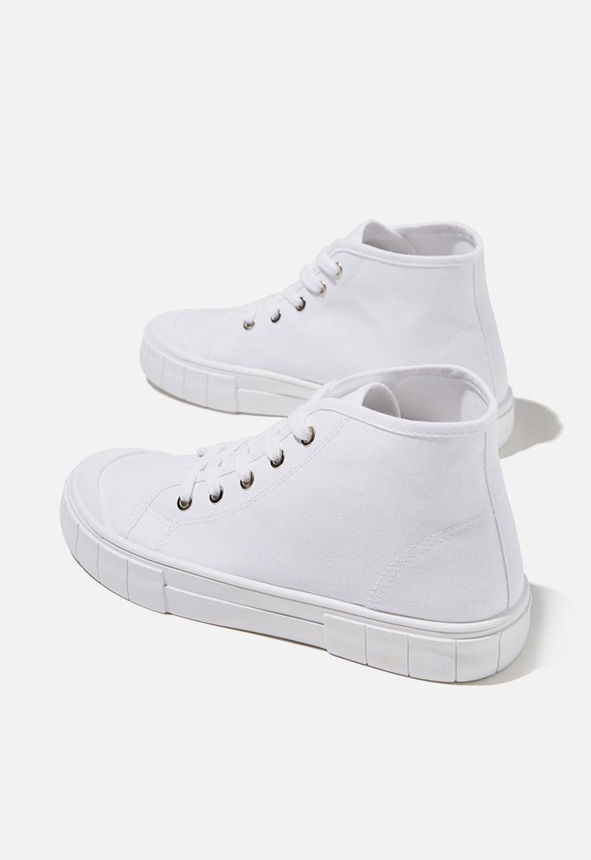 Cotton On - Peggy mid rise plimsoll - white