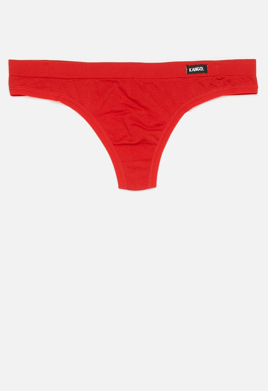 KANGOL - 3 Pack printed & plain seamless thong - multi 