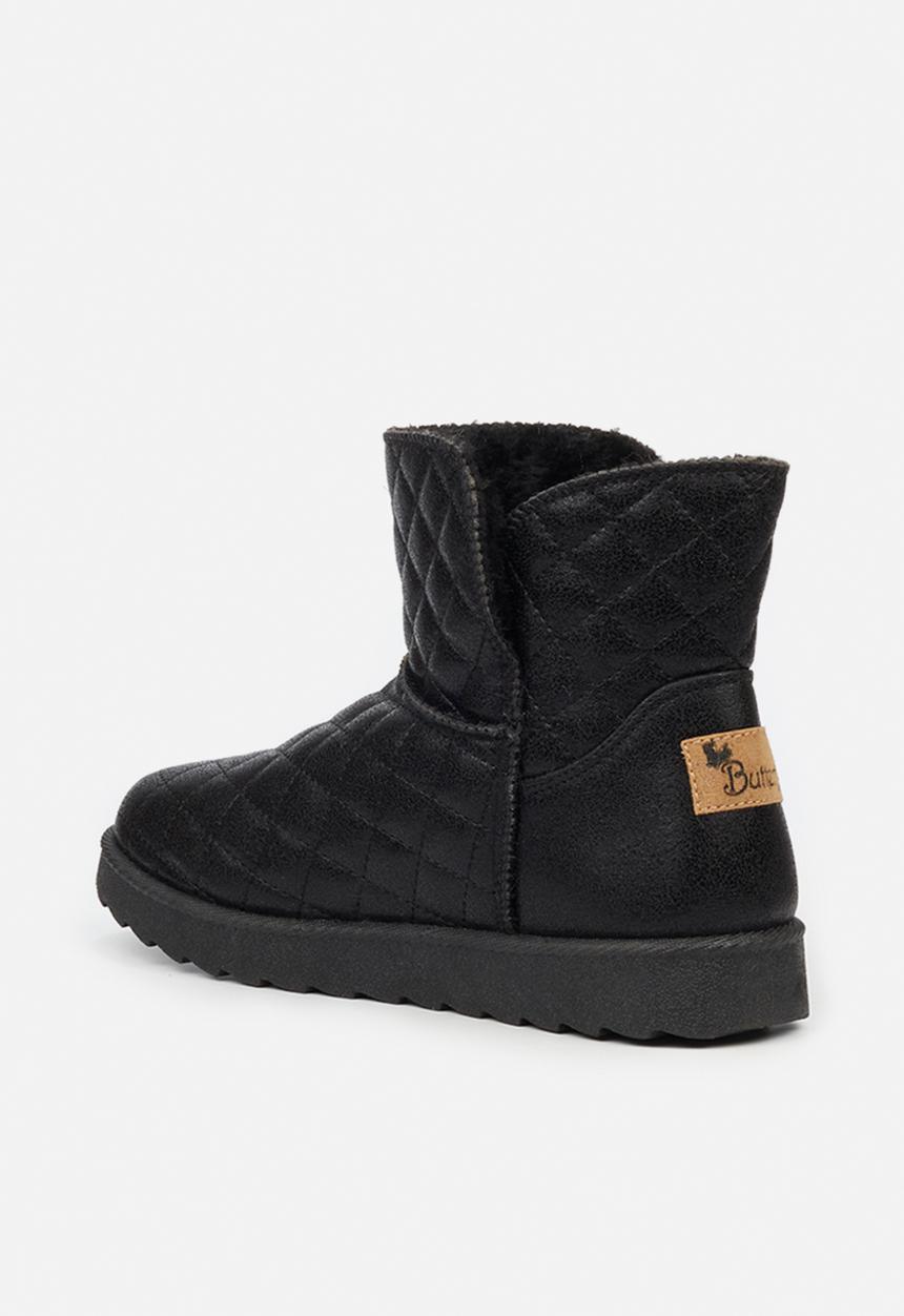 Butterfly Feet - Cozy 1 slipper boot - black