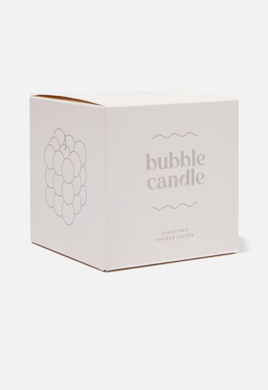 Cotton On - Large bubble candle - natural