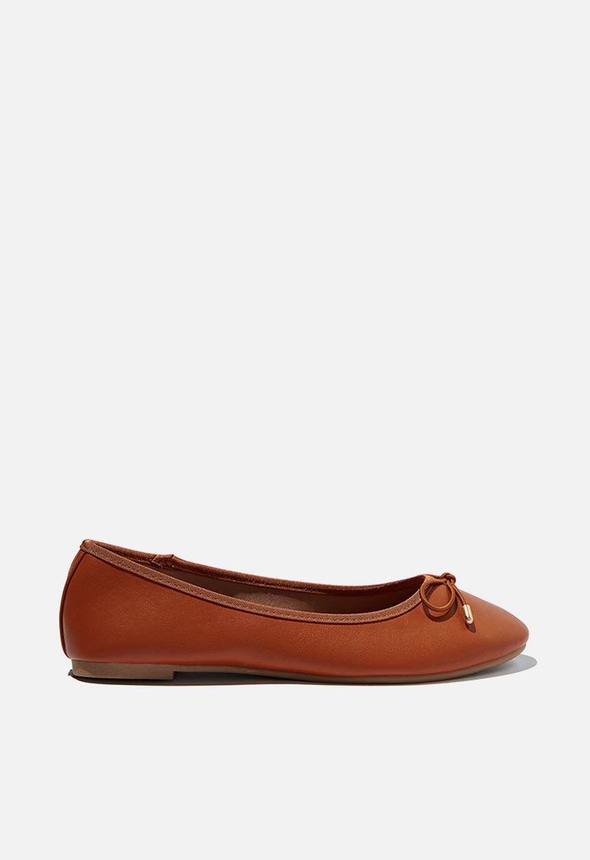 Cotton On - Emma bow ballerina - ginger tan 