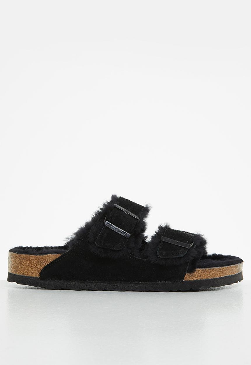Birkenstock - Arizona suede leather regular - black