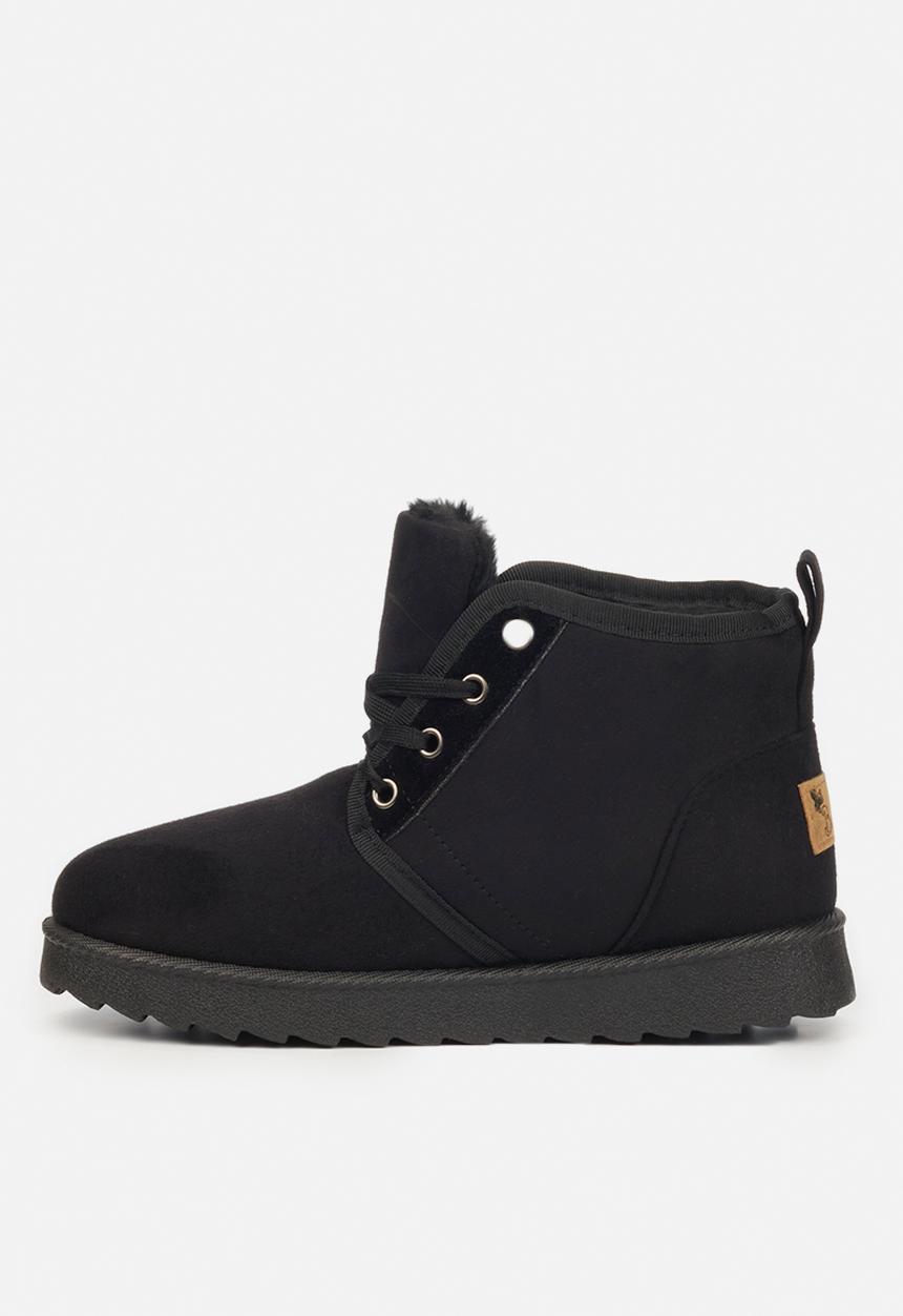 Butterfly Feet - Cozy 2 slipper boot - black