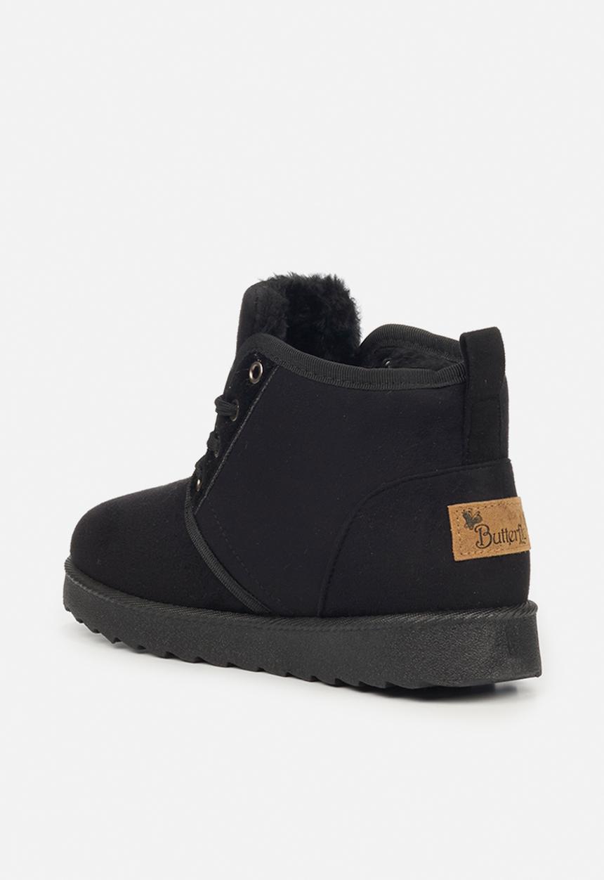 Butterfly Feet - Cozy 2 slipper boot - black