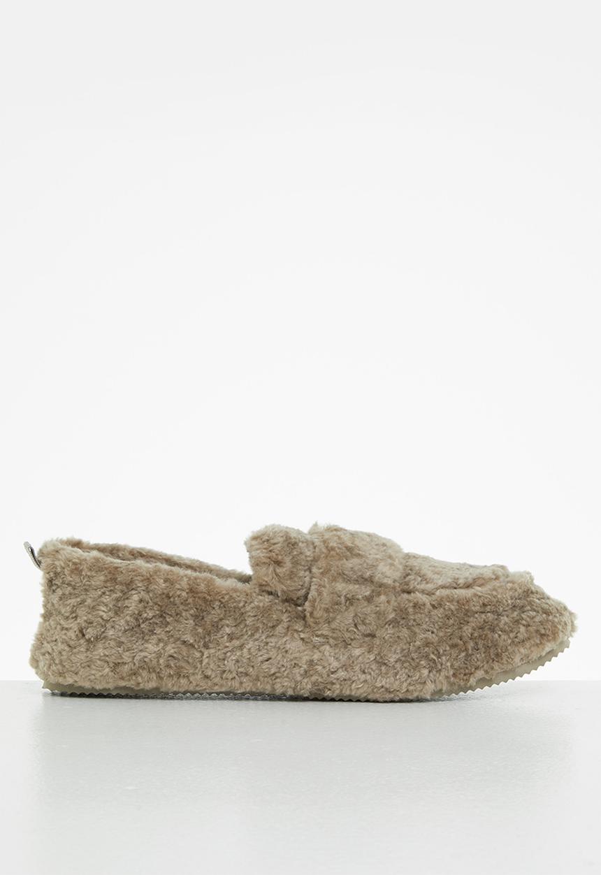 MANGO - Castor slipper - brown