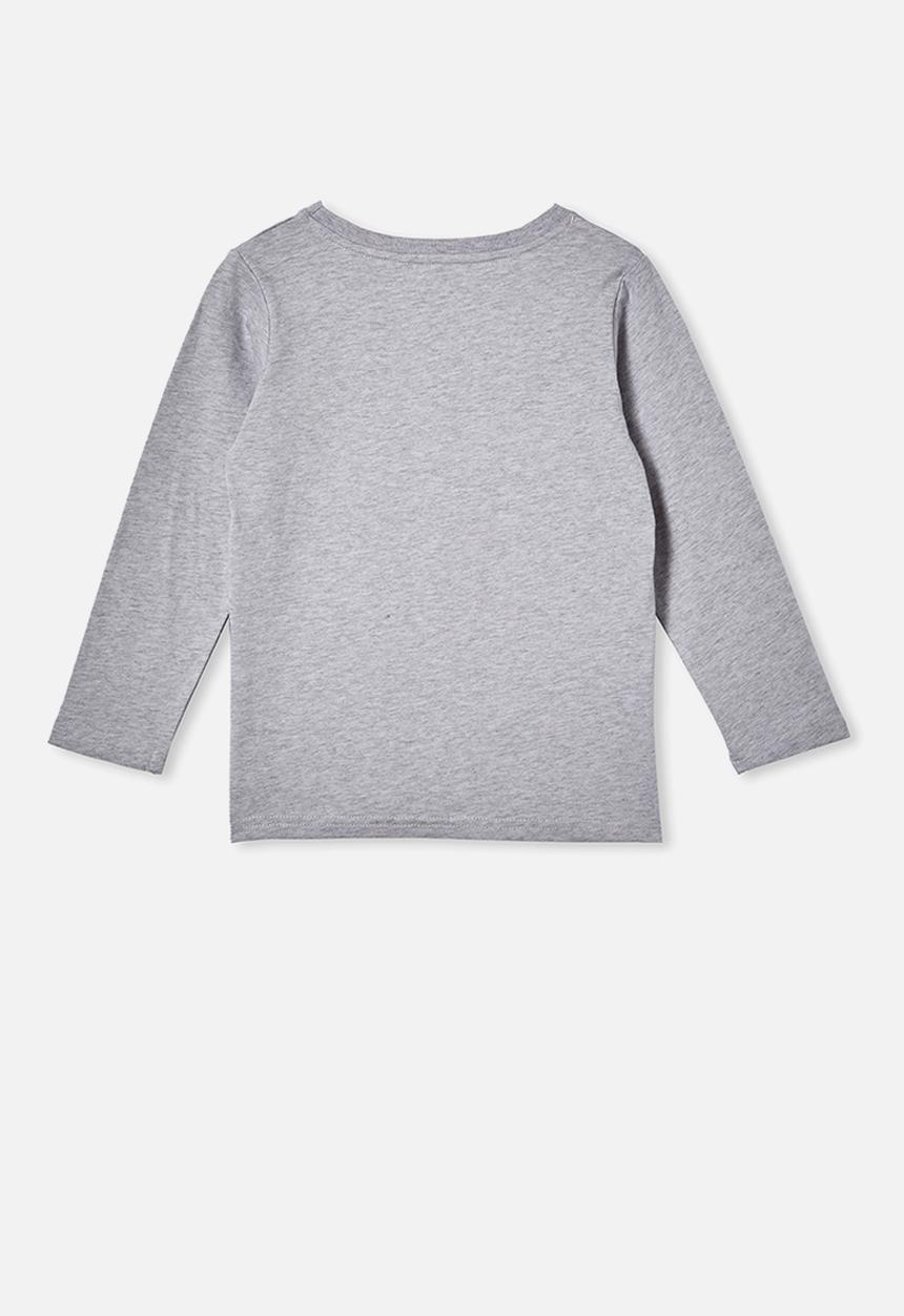 Cotton On - Max long sleeve tee - light grey 