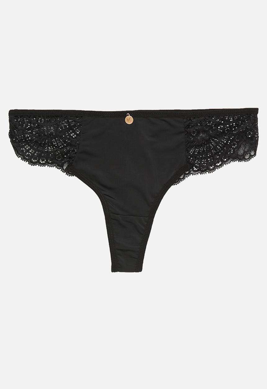 KANGOL - 2 Pack mf & lace thong - red/black