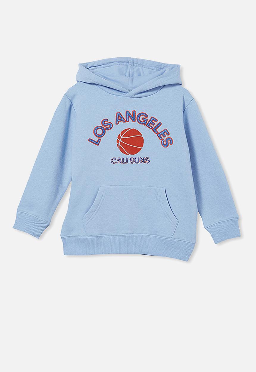 Cotton On - Charlie hoodie - dusk blue & la cali suns applique