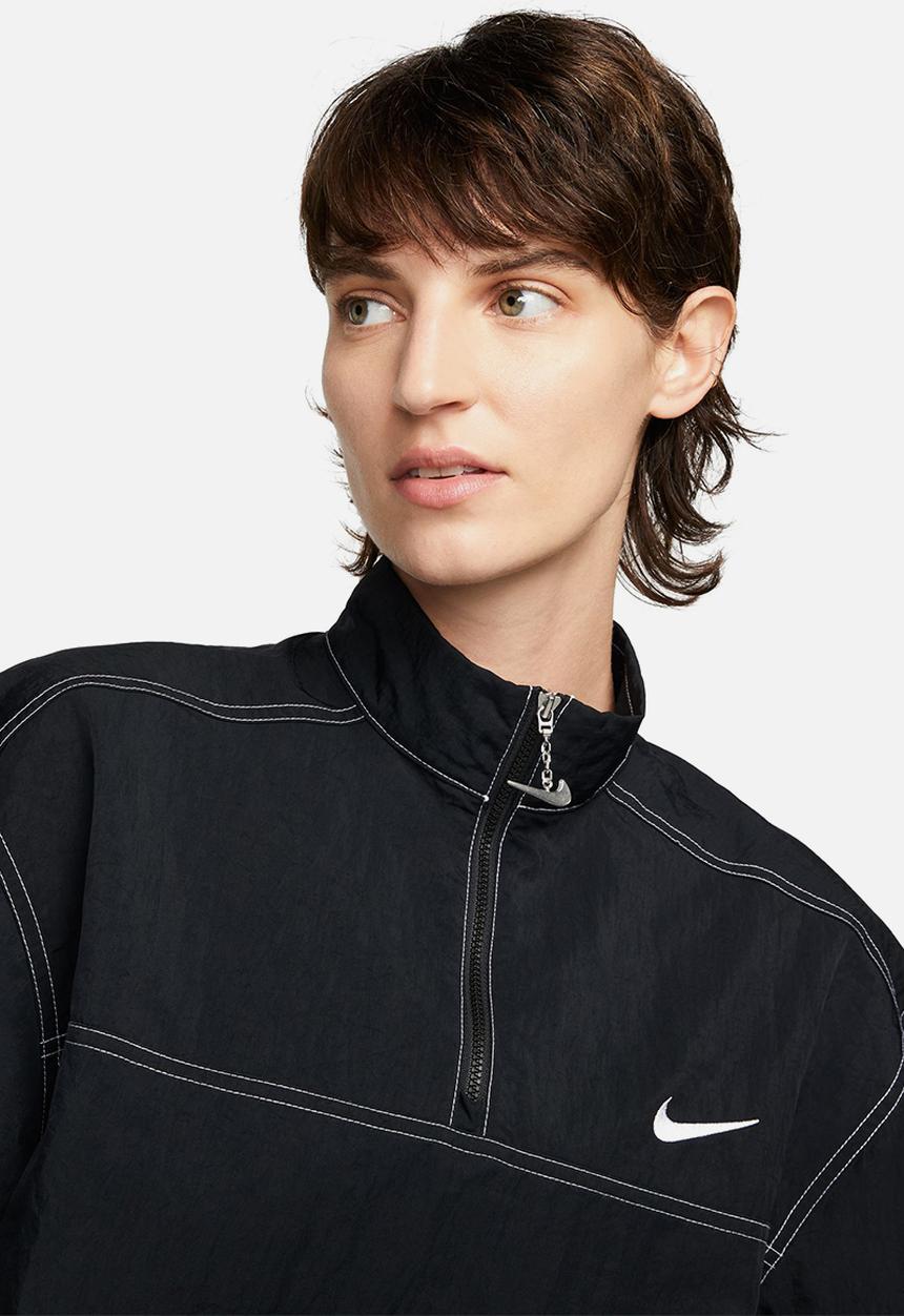 Nike - Nsw swoosh woven dress - black & white