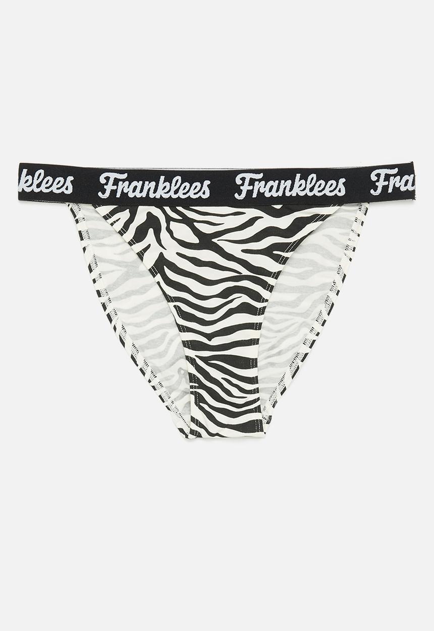 Franklees - Way outta line tanga - black & white 