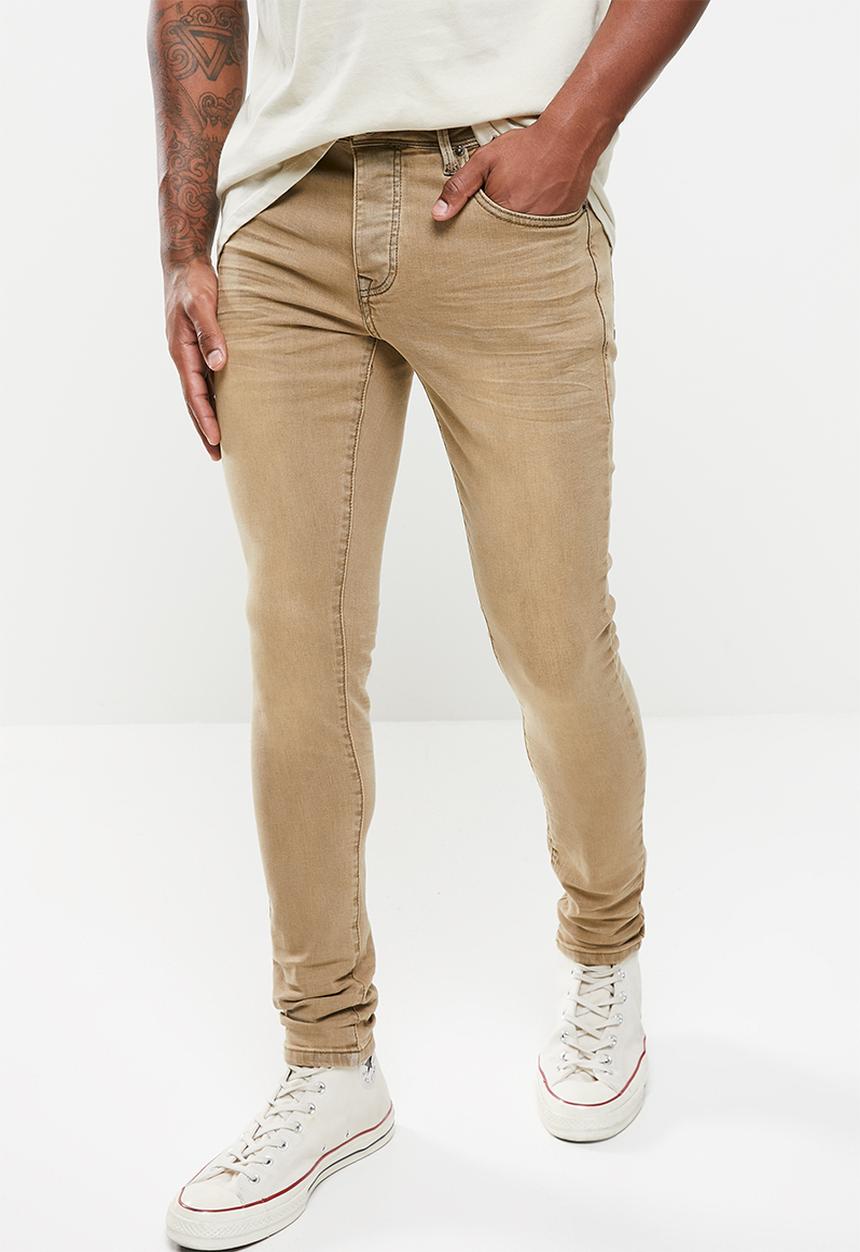 Cutty - SHOT Ultra Skinny fit denim jean - camel