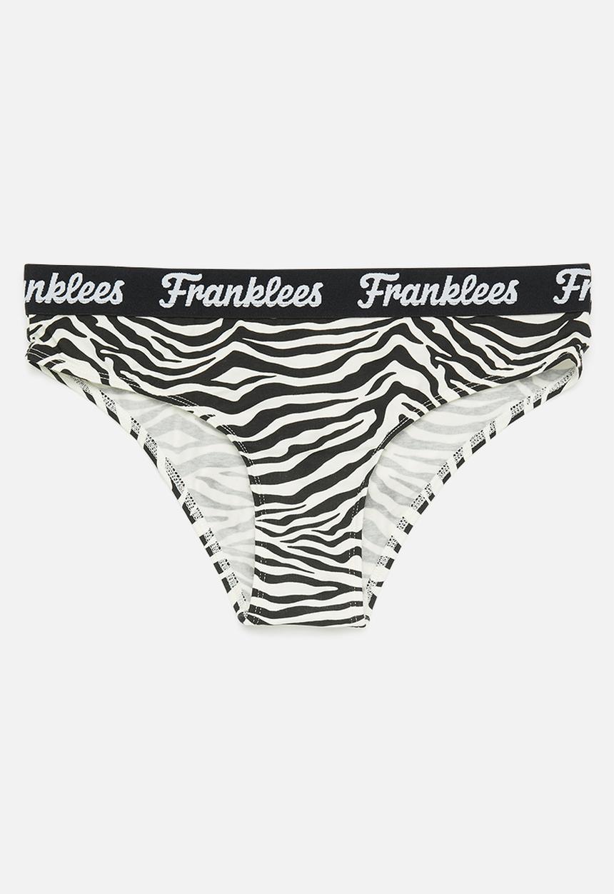 Franklees - Way outta line bikini - black & white 