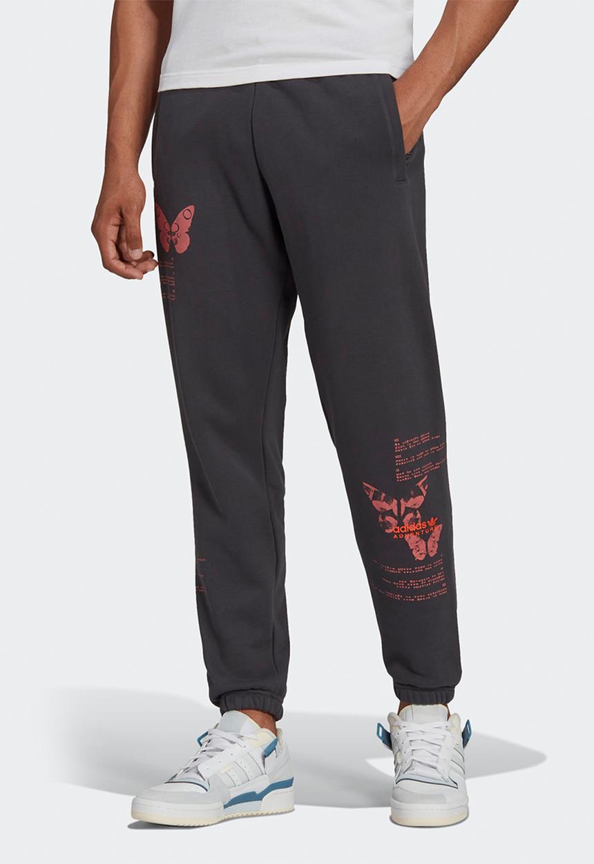 adidas Originals - ADVENTURE C-BUTTERFLY SWEAT PANTS - Carbon Charc