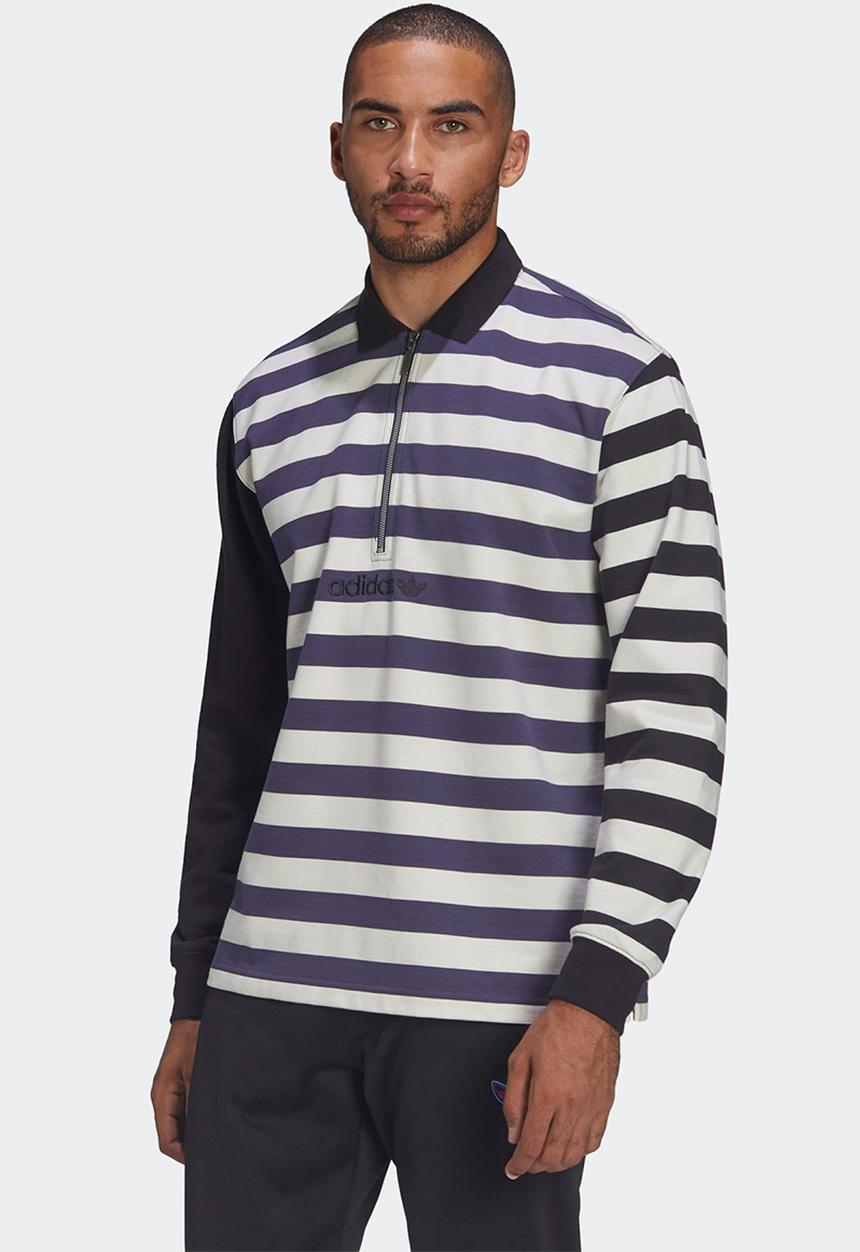 adidas Originals - adidas SPRT Frank Rugby Shirt - shadow navy/core white