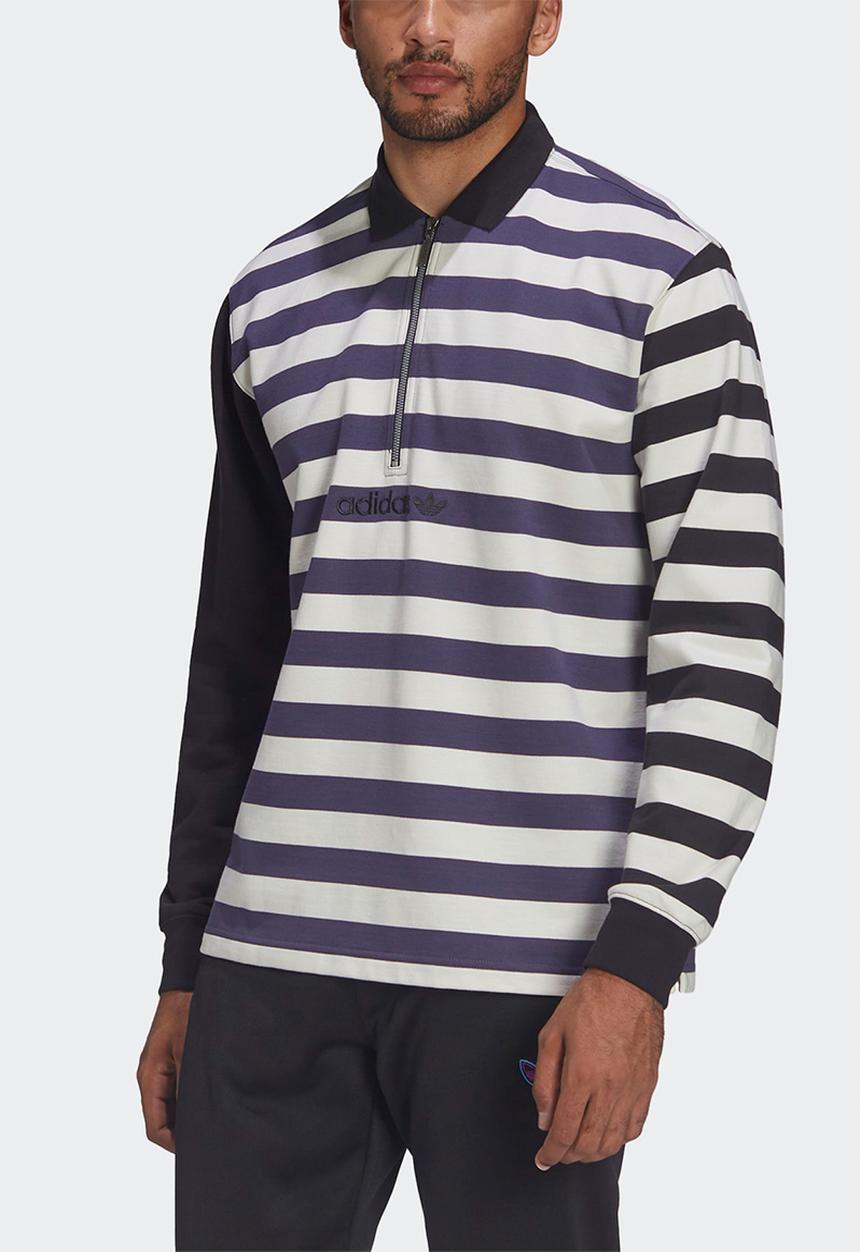 adidas Originals - adidas SPRT Frank Rugby Shirt - shadow navy/core white