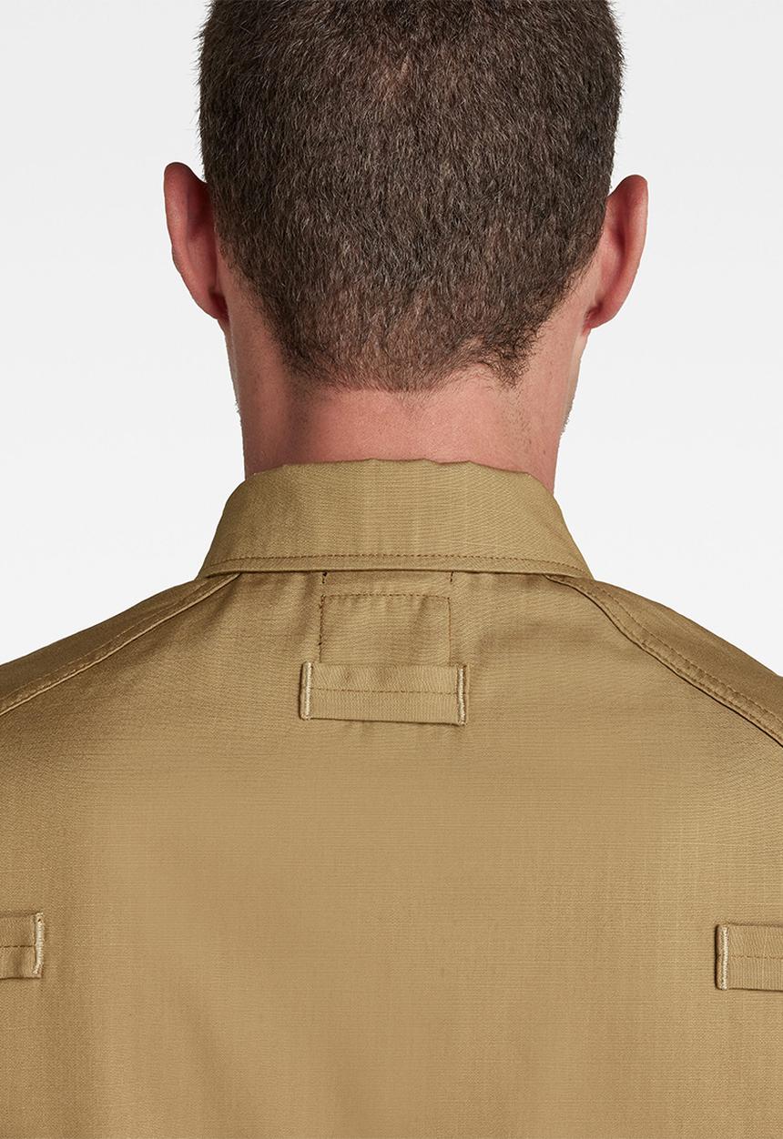G-STAR - Pocketony service reg shirt short sleeve - fennel seed