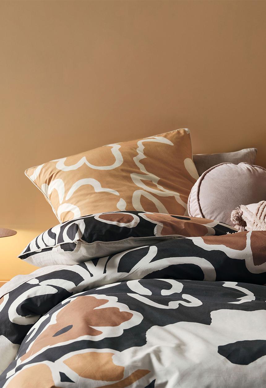Linen House - Hazel duvet cover set - caramel
