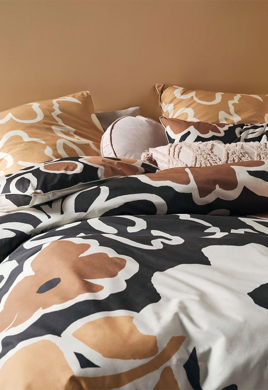 Linen House - Hazel duvet cover set - caramel