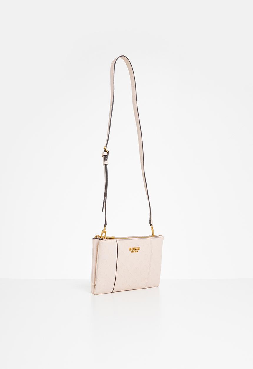 GUESS - Noelle dbl zip crossbody - pink