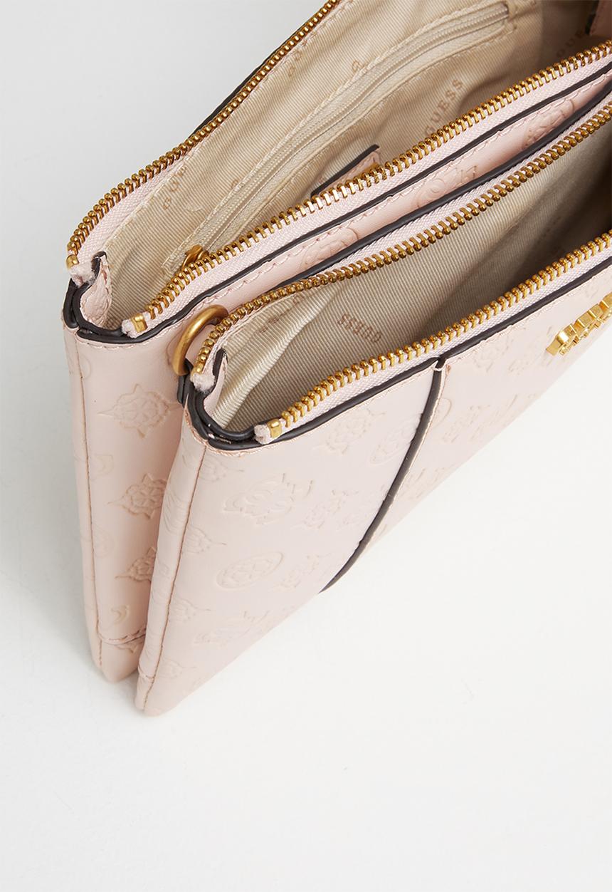 GUESS - Noelle dbl zip crossbody - pink