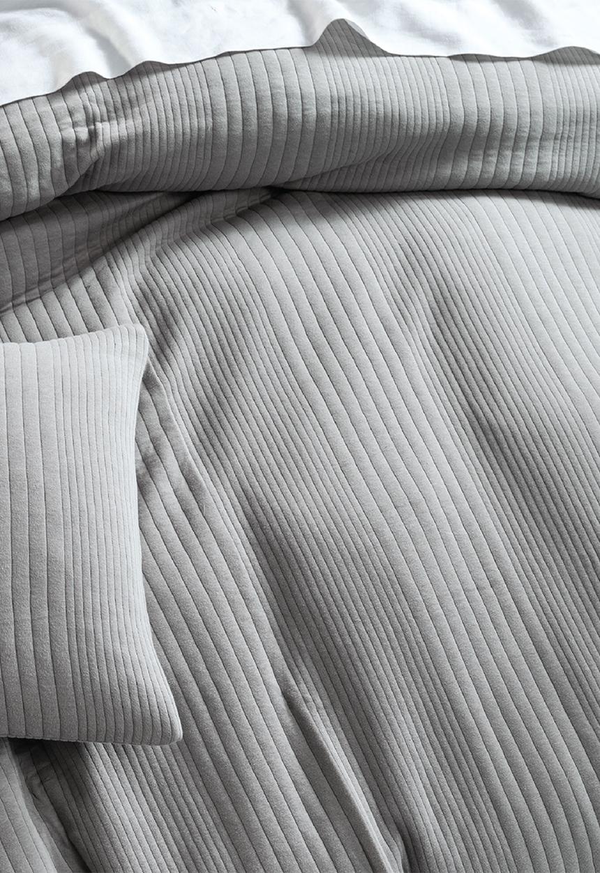Linen House - Osmond duvet cover - smoke