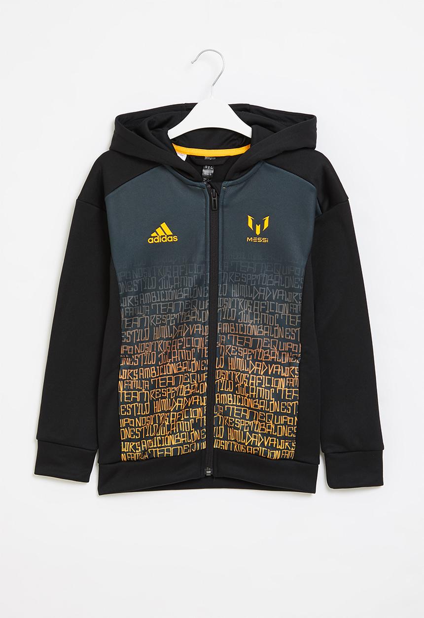 adidas Originals - Messi fz hoodie - black & gold