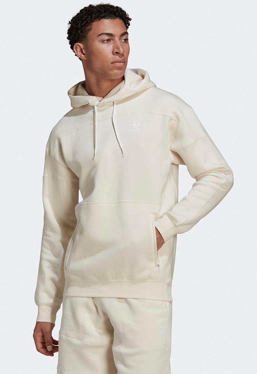 adidas Originals - Adicolor Clean Classics Hoodie - White : non-dyed