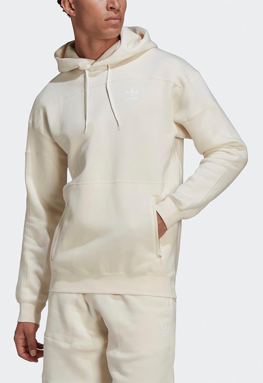 adidas Originals - Adicolor Clean Classics Hoodie - White : non-dyed