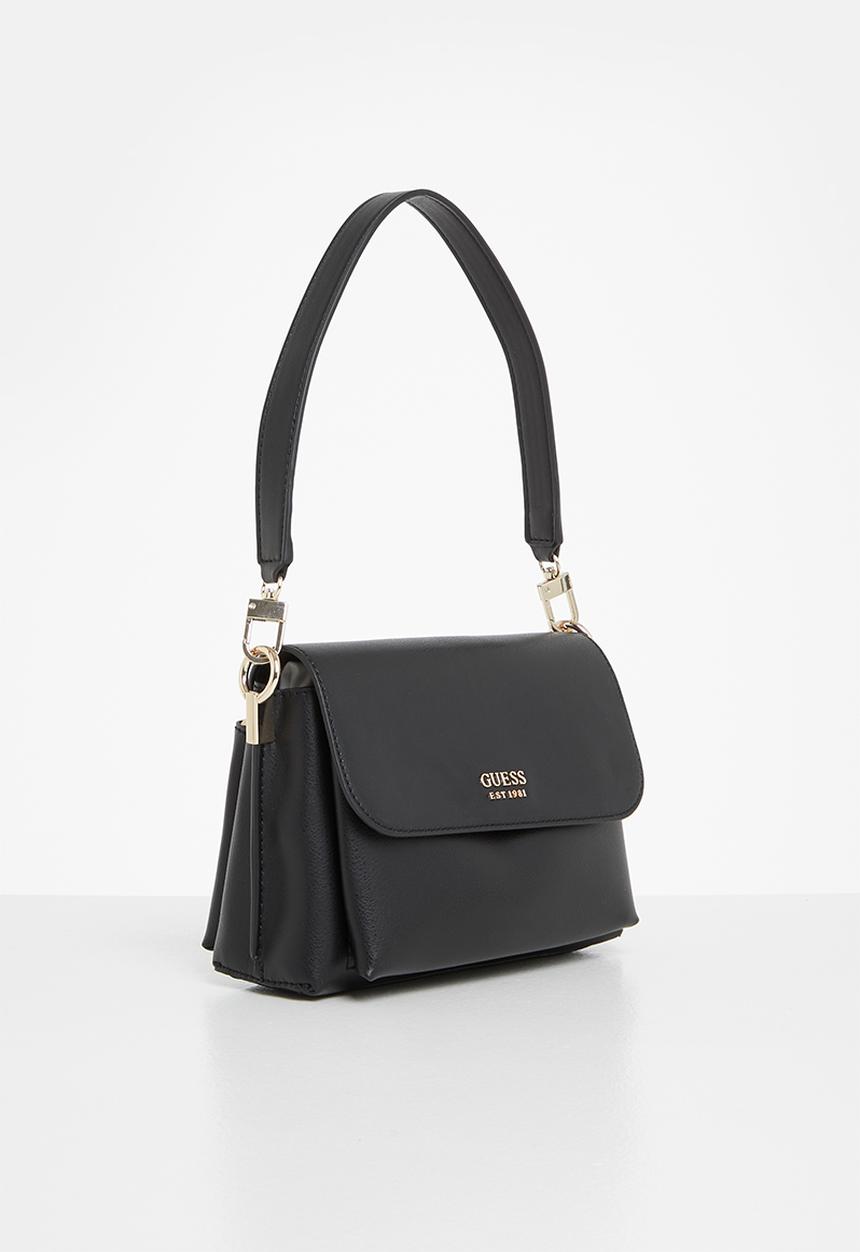 GUESS - Eco mia flap shoulder bag - black