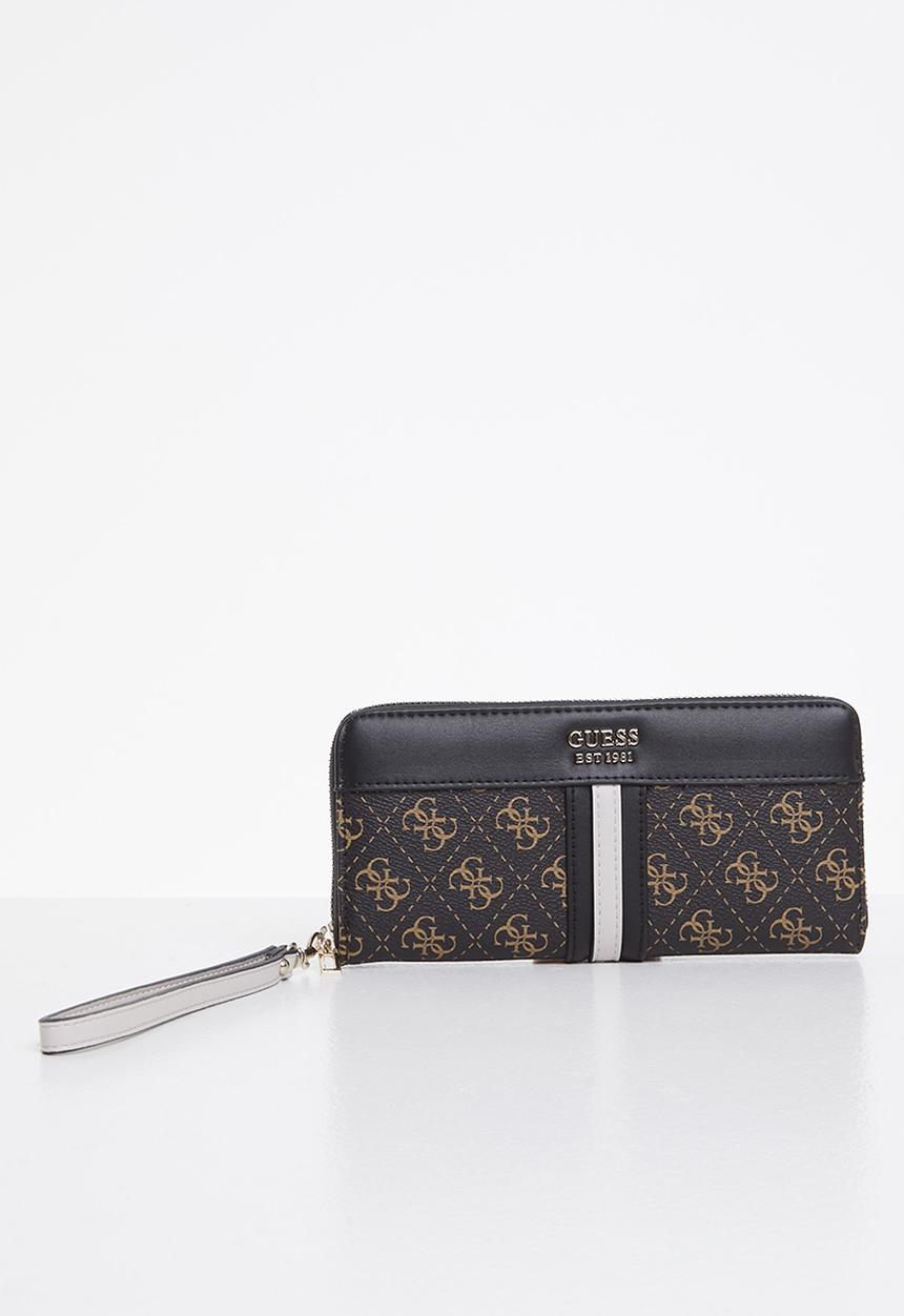 GUESS - Kasinta slg large zip around - brown multi