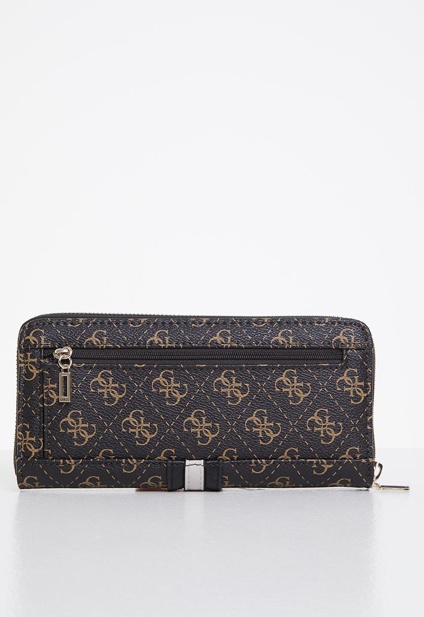 GUESS - Kasinta slg large zip around - brown multi
