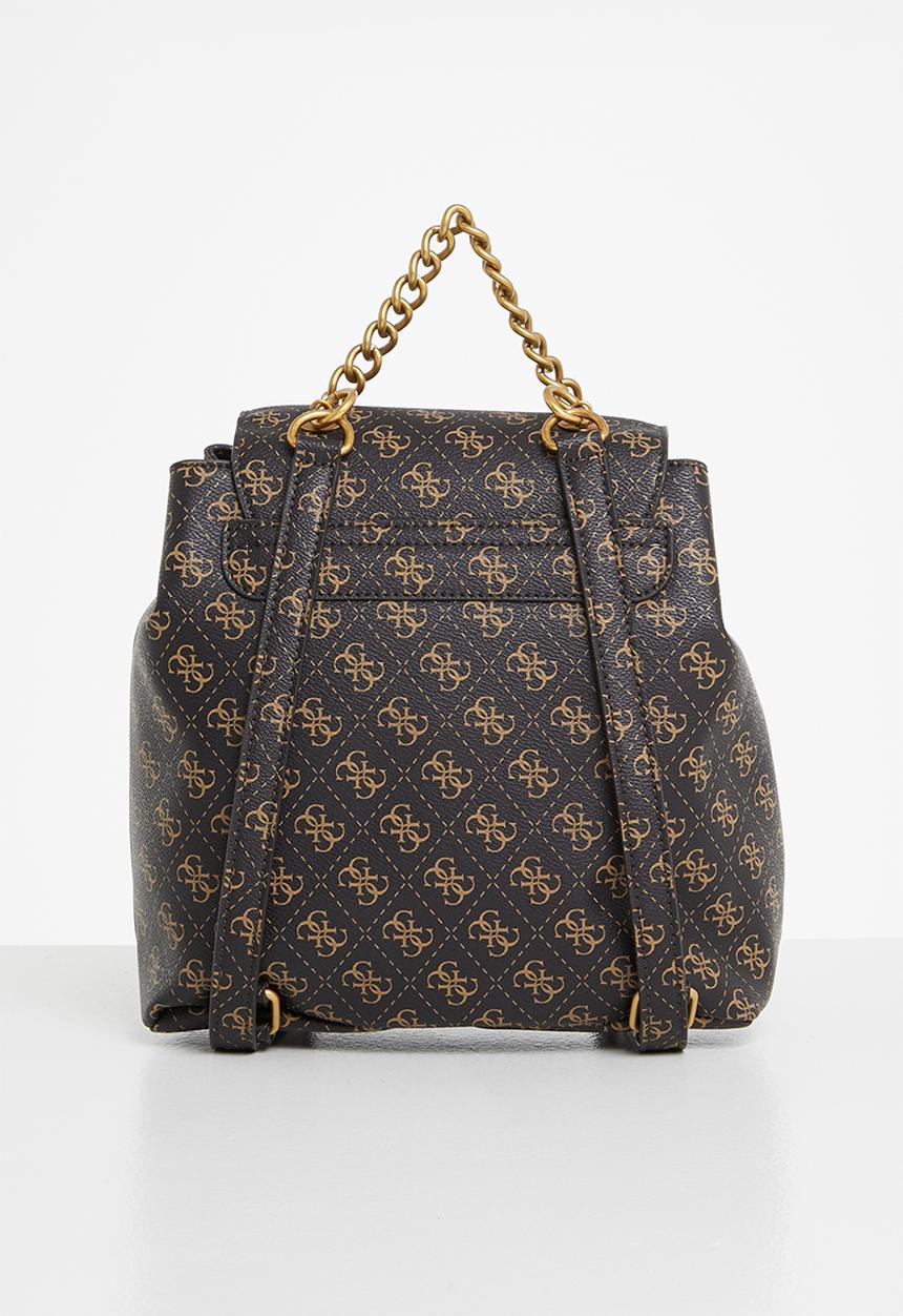 GUESS - No limit flap backpack - brown 