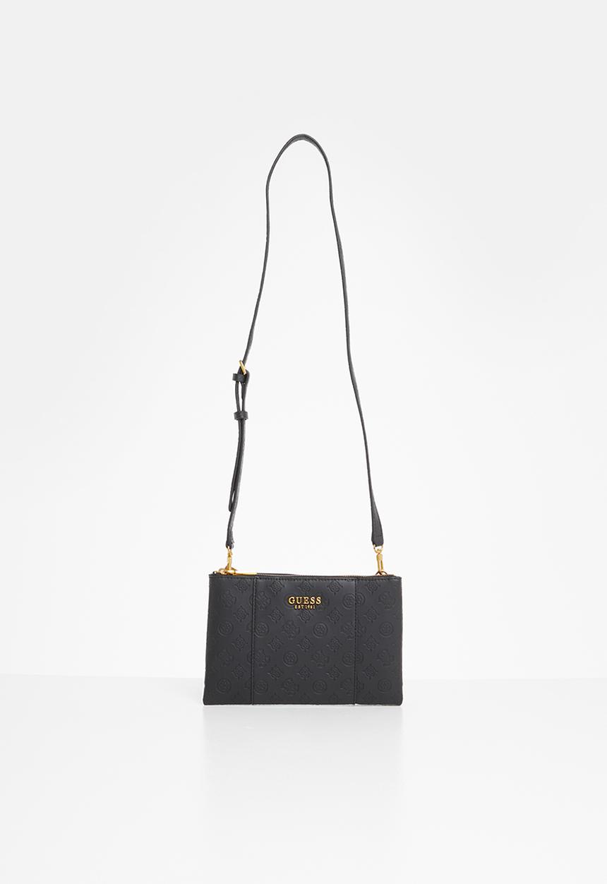 GUESS - Noelle dbl zip crossbody - black 