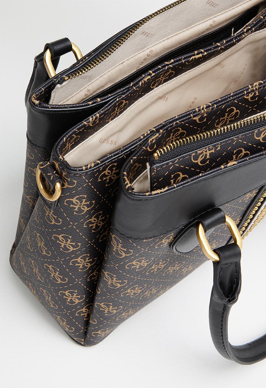 GUESS - Kasinta 3 compartment satchel - brown