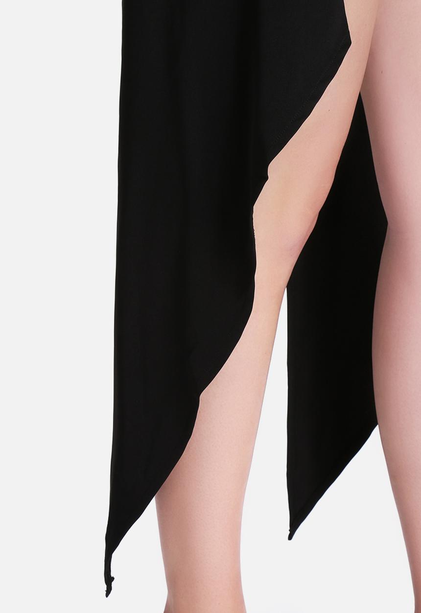 Lavish Alice - Bandeau Maxi Cape Crop Top