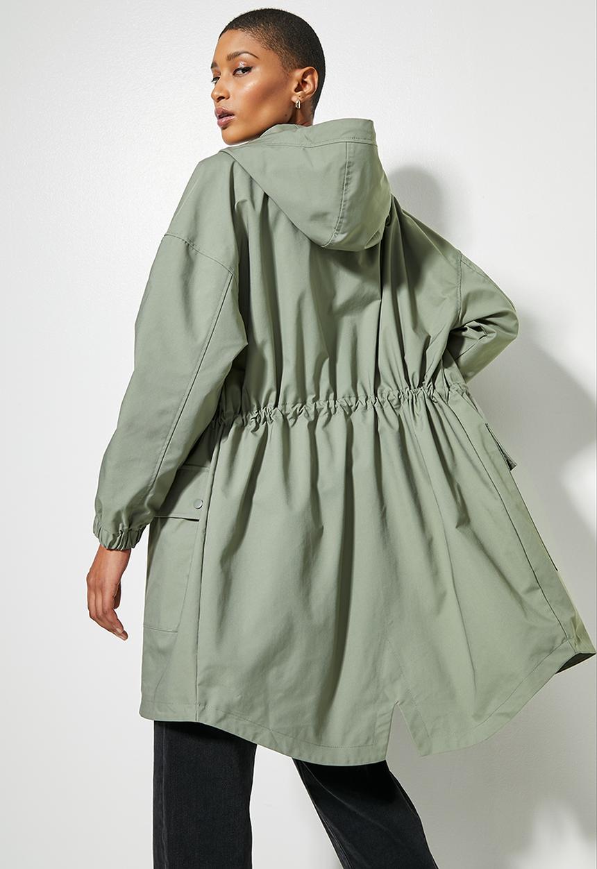 Superbalist - Water resistant parka - light sage