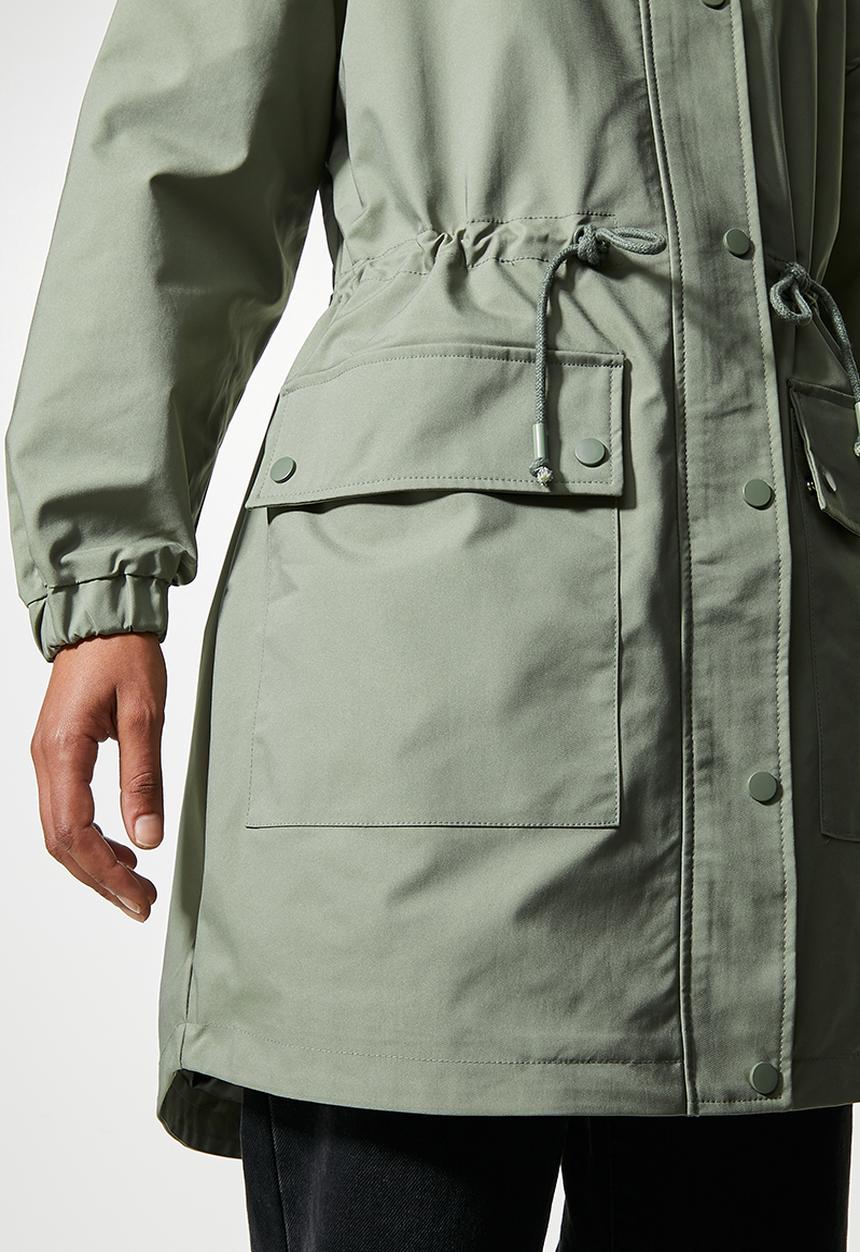 Superbalist - Water resistant parka - light sage