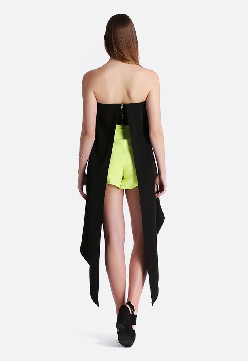 Lavish Alice - Bandeau Maxi Cape Crop Top