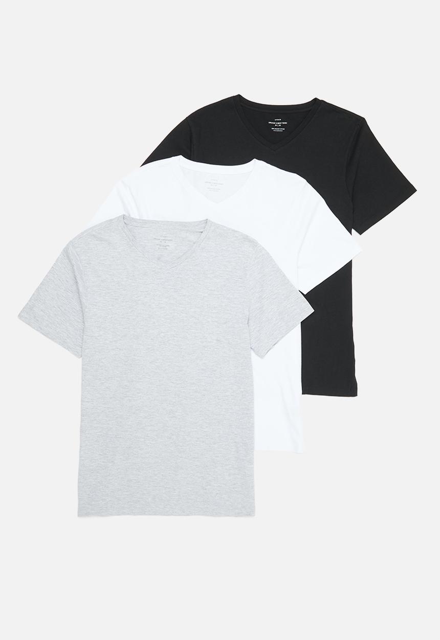 Cotton On - Organic v-neck T-shirt 3 pack - multi 