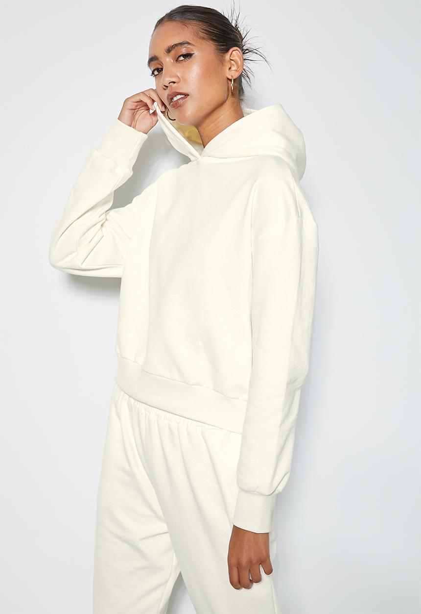 Superbalist - Crop hoodie - ecru