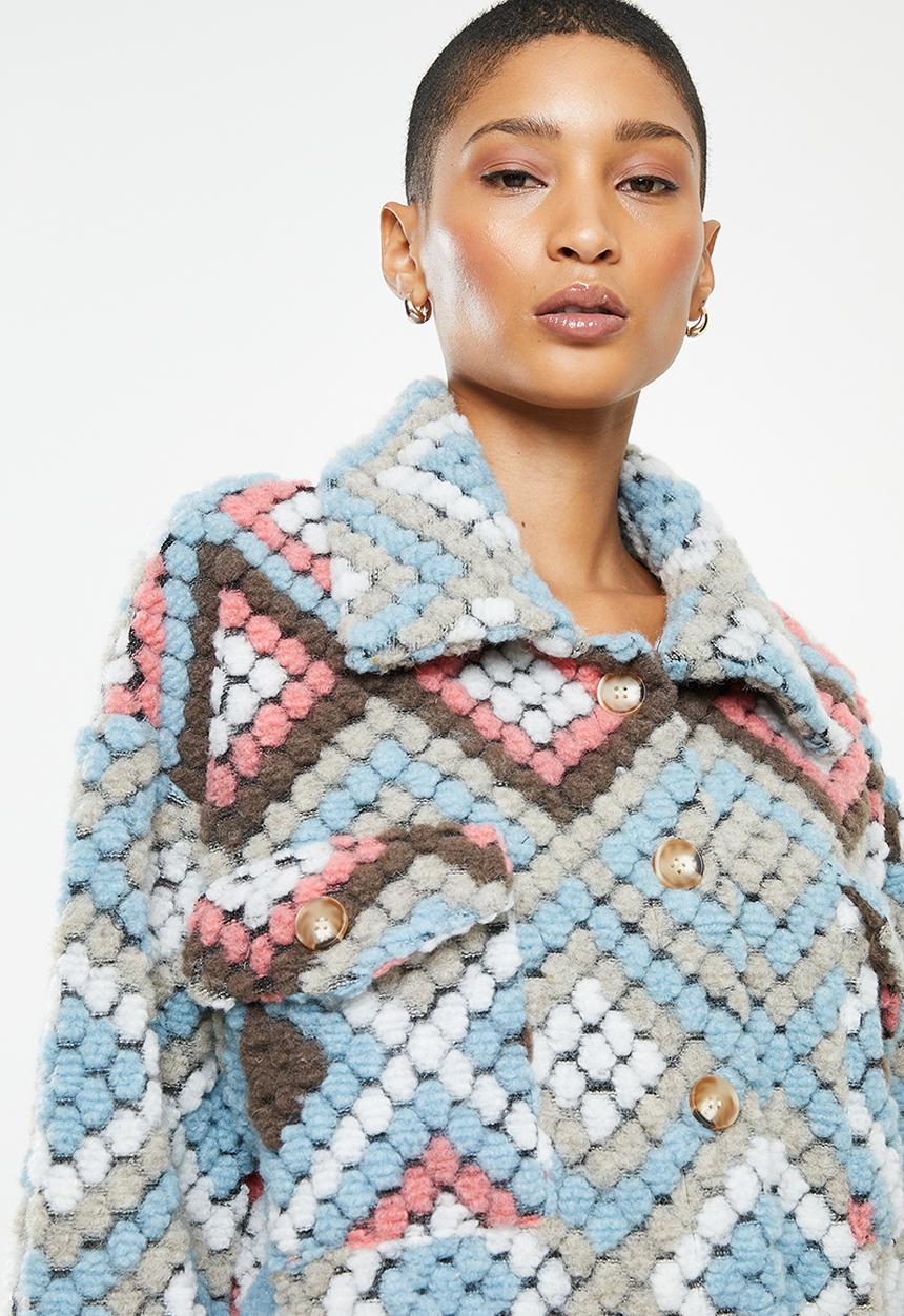 Stella Morgan - Longline wool coat - multi