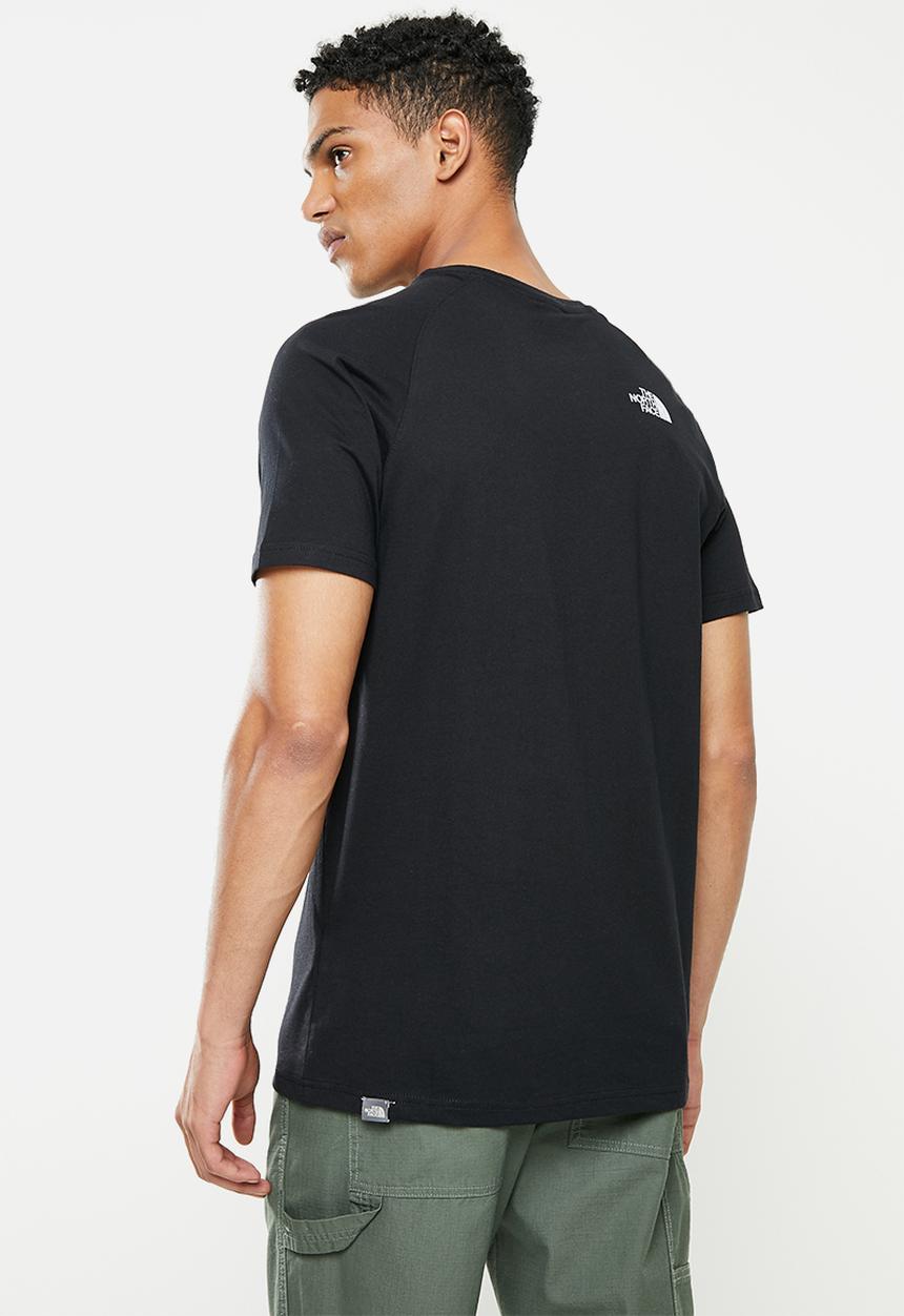 The North Face - M short sleeve raglan redbox tee - black
