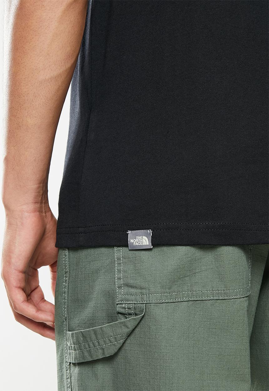 The North Face - M short sleeve raglan redbox tee - black